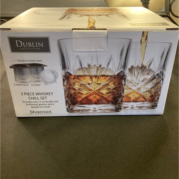 Shannon by Godinger, Dublin Collection 3 Piece Whiskey Chill - Picture 6 of 6